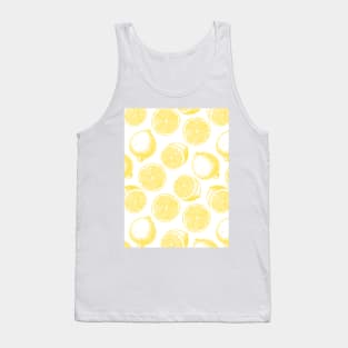 Hand drawn lemon pattern Tank Top